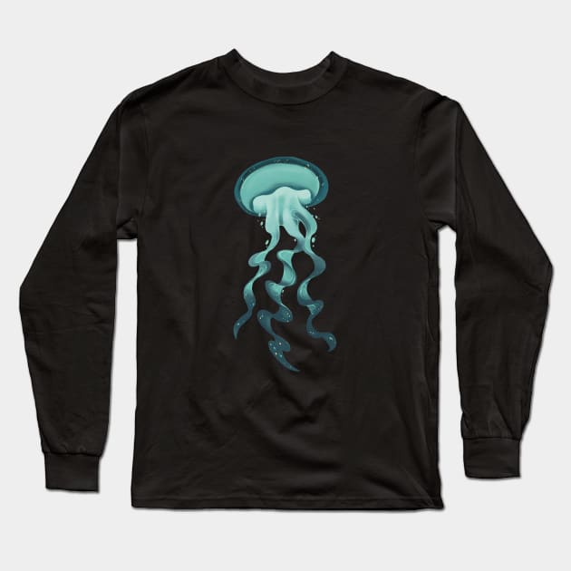 cosmic jellyfish Long Sleeve T-Shirt by iamCapoon